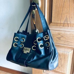 Jimmy Choo Brown Leather Riki Tote Handbag
